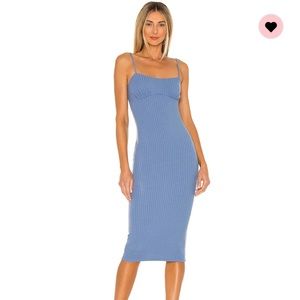 Camila Coelho Claudia Mini Dress in Blue, Size XS